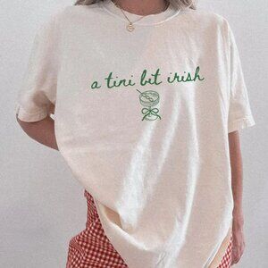 St Patricks Day Shirt, A Tini Bit Irish, Graphic Patricks Day Gift